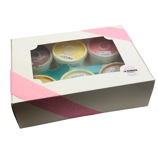 Caja Degustación 6 helados + Cuchara Regalo